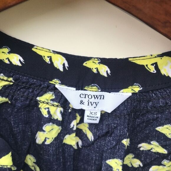 Lot Of 3 Crown Ivy Blouse 2 Size XS 1 Size  PS Fits Like XSmall - Picture 11 of 11